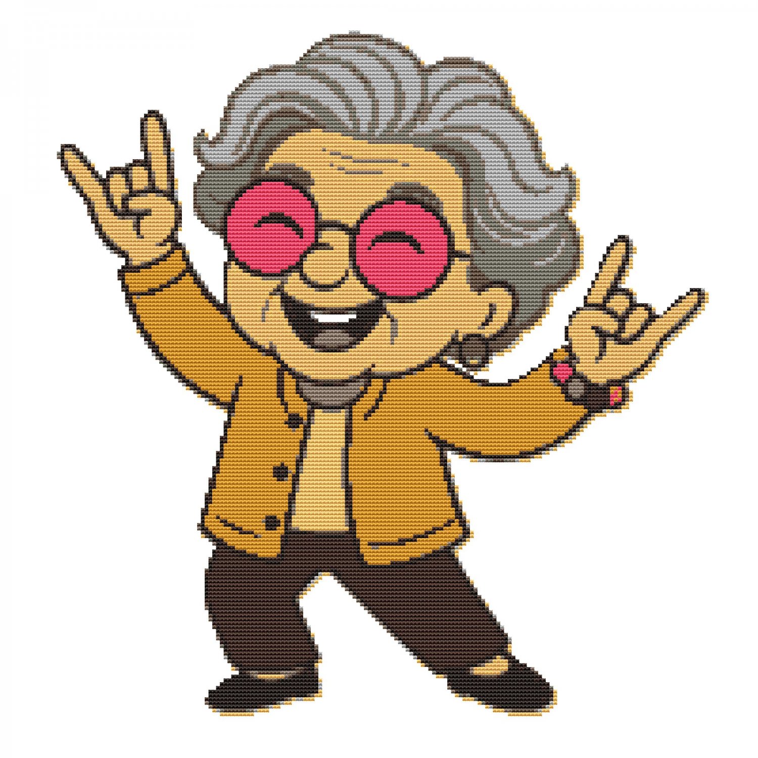 Cheerful granny - Cross Stitch Pattern PDF - Instant Download