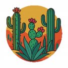Green cacti - Cross stitch pattern PDF