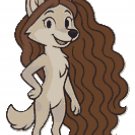 A she-wolf with beautiful curly hair - Cross Stitch Pattern PDF - Instant Download