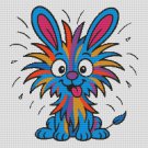 Colorful hare - Cross Stitch Pattern PDF - Instant Download