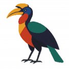 Raven in the form of geometric figures - Cross Stitch Pattern - Instant Download