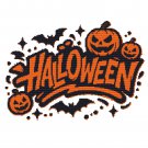 Halloween Text - Cross-stitch pattern PDF - Instant download