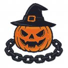 Pumpkin in a chain for Halloween - Cross-stitch pattern PDF - Instant download