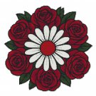 Roses and chamomile - Cross-stitch pattern PDF - Instant download