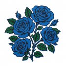 Blue roses - Flowers - Cross Stitch Pattern PDF - Instant Download