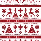 Christmas Reindeer Ornament - Cross-stitch pattern PDF - Instant download