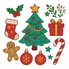 Christmas with a green tree - Cross-stitch pattern PDF - Instant download