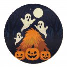 Ghosts fly on Halloween - Cross-stitch pattern PDF - Instant download