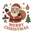 Merry Christmas - Santa Claus - Cross-stitch pattern PDF - Instant download