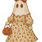 Dressed up ghost for Halloween - Cross-stitch pattern PDF - Instant download