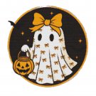 Dressed up ghost for Halloween - Cross-stitch pattern PDF - Instant download