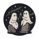 Ghosts and Tea for Halloween - Cross-stitch pattern PDF - Instant download