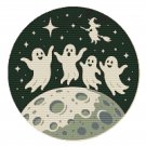 Ghosts dancing on the moon halloween - Cross-stitch pattern PDF - Instant download