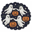 Ghosts Fly on Halloween - Cross-stitch pattern PDF - Instant download