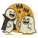 Ghosts Laugh on Halloween - Cross-stitch pattern PDF - Instant download