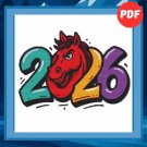 2026 - Cross-stitch pattern PDF - Instant download
