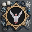 A beautiful snow white goose - Cross-stitch pattern PDF - Instant download