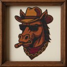 A horse in a cowboy hat is the symbol of 2026 - Cross-stitch pattern PDF - Instant download