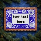 Postcard with white flowers – Cross stitch pattern PDF