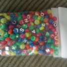 360 pack Neon letter beads