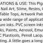 Neon glow pigment set
