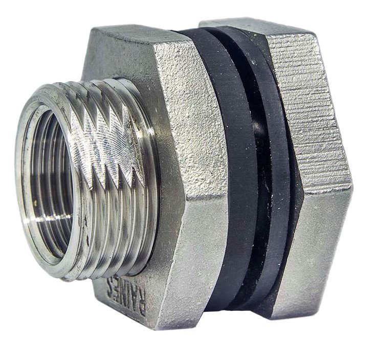 3/4" Stainless Steel Bulkhead Fitting | Tank Bulkhead Fitting