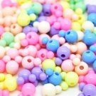 Mickey Mouse 16/8mm Pastel Pony Beads Plastic Arcylic Disney Craft Bubblegum