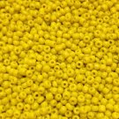 50g glass seed beads - YELLOW - Opaque, size 11/0 (approx 2mm) - choice of colours, craft
