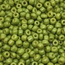 50g glass seed beads - OLIVE GREEN - Opaque, size 11/0 (approx 2mm) - choice of colours, craft