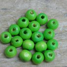 PEA GREEN - Wooden Round Beads (10 mm, 100 pack)