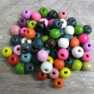 ASSORTED - Wooden Round Beads (10 mm, 100 pack)