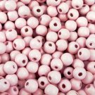 PALE PINK - Wooden Round Beads (10 mm, 100 pack)