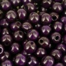 PURPLE - Wooden Round Beads (10 mm, 100 pack)