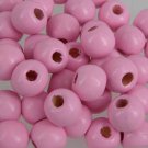 CANDY FLOSS PINK - Wooden Round Beads (10 mm, 100 pack)