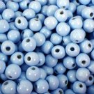 SKY BLUE - Wooden Round Beads (10 mm, 100 pack)