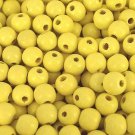 LEMON -Wooden Round Beads (10 mm, 100 pack)