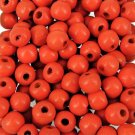 TANGERINE - Wooden Round Beads (10 mm, 100 pack)