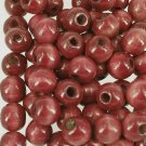 POMEGRANATE - Wooden Round Beads (10 mm, 100 pack)