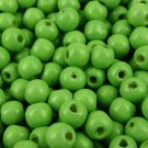 LIME GREEN - Wooden Round Beads (10 mm, 100 pack)