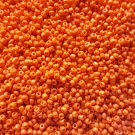 ORANGE - Opaque Glass Seed Beads Size 11/0 2mm