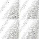 CLEAR - Faceted Rondelle Crystal ABACUS Glass Beads (4mm x 140pcs)