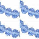 BLUE - Faceted Rondelle Crystal ABACUS Glass Beads (6mm x 95pcs)