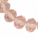 PINK - Faceted Rondelle Crystal ABACUS Glass Beads (6mm x 95pcs)