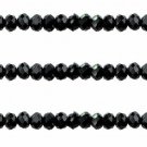 BLACK - Faceted Rondelle Crystal ABACUS Glass Beads (8mm x 70pcs)