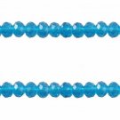 TURQUOISE - Faceted Rondelle Crystal ABACUS Glass Beads (8mm x 70pcs)