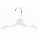 Hangers Children's Clear Plastic Clothes 100 10" Dress Clothing Tops Shirts Baby