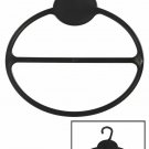 100 Black Scarf Shawl Hangers Tie Holder Organizer Hanger Plastic Storage Round