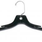 Hangers Plastic Clothes 100 Black Dress Shirt Retail Heavyweight Swivel Hook 17"