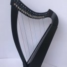 22 Strings Lever Harp Celtic Harp Solid Wood Free Bag, Key and Extra String Set
