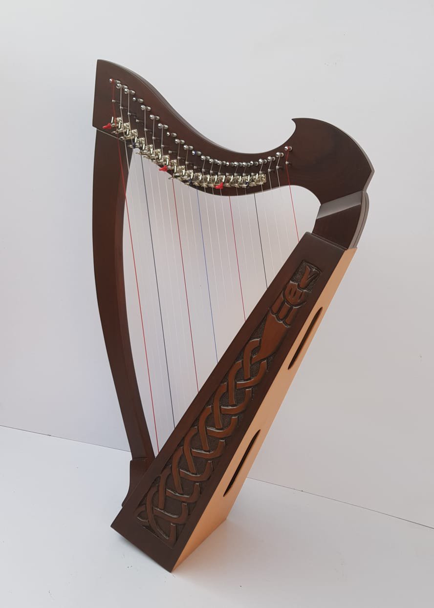 22 Strings Lever Harp Beginner Harp Solid Wood,Free Bag,Key and Extra